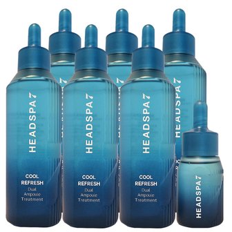 헤드스파7 헤드스파 쿨 리프레쉬 듀얼앰플 트리트먼트 시즌4 230ml 6개+50ml 1개