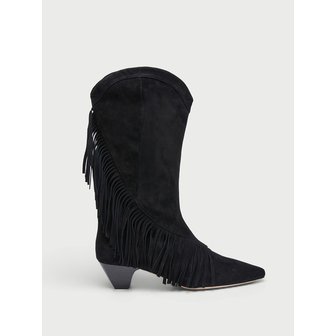 이로 POKA 프린지 미디 부츠 IS3AW25103BKX