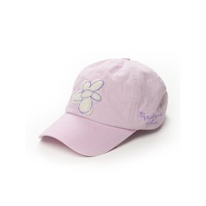 GRAFFITI FLOWER PIGMENT BIOWAHED BALL CAP PINK