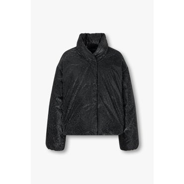 ARMANI EXCHANGE AX 여성 트윙클 픽셀 숏 패딩 자켓- 블랙(A424310528)