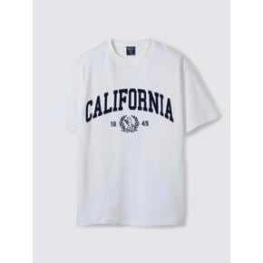 WHOAU California Letter Short Sleeve Tshirt 캘리포니아 프린팅 반팔 티셔츠 WHRAE2324U