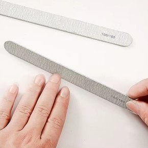 네일 우드파일 우드화일 손톱버퍼 손톱정리도구 양면 100/180 2.양면_화이트