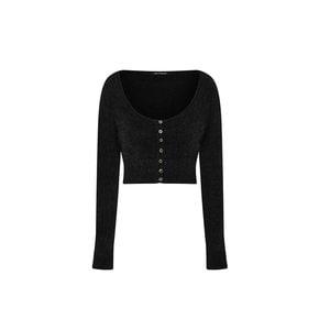 RABITA FUR CARDIGAN black