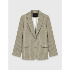 린넨 블렌드 블레이저 Khaki MFPVE00800