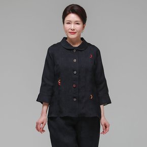더하랑 사모드리 여름 인견 자켓 네이비