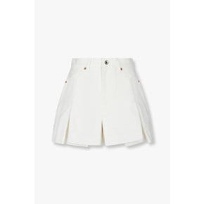 [사카이]여성 데님 믹스 큐롯 쇼츠 (다크 인디고) 6415110107