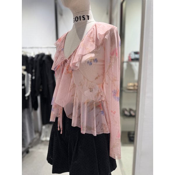 [여주점] 러플 포인트 장식 블라우스  ES2JB504