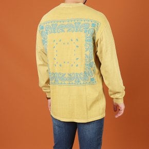 WML 남성 빅사이즈 피그먼트 반다나 긴팔티 ~3XL