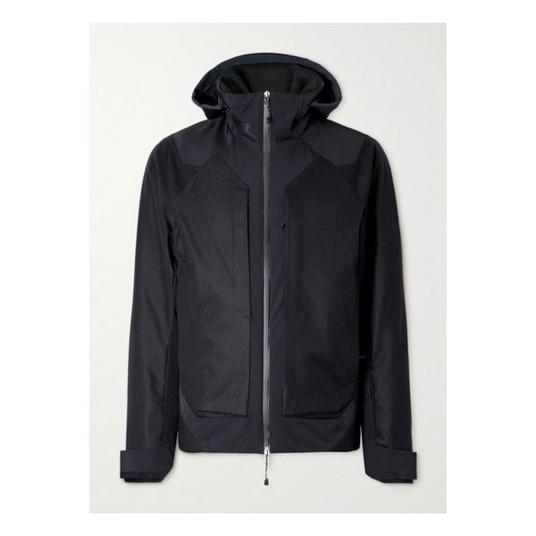 시즈 캐시미어 울 트윌 후드 집업 재킷 블랙 46376663162899630