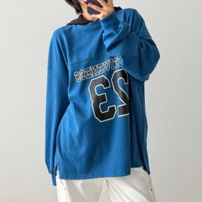 포지티브레터링 라운드박스트임 긴팔롱티셔츠 가을데일리 빅사이즈 오버핏 면캐주얼_P438391958