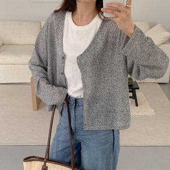  [옷자락] 여자 여름긴팔 라운드넥 박시핏 시스루 얇은 가디건