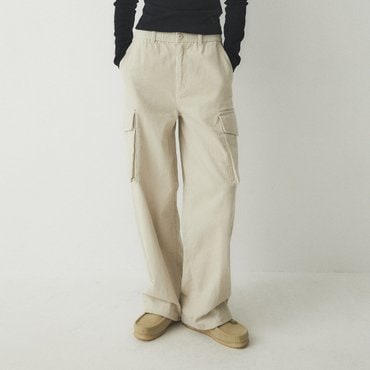 후아유 Corduroy Cargo Pants (F) WHTAE4T32F