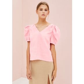 JANE LINEN TOP IN PINK