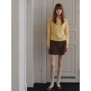 Wool Cashmere Long Sleeve knit - Yellow