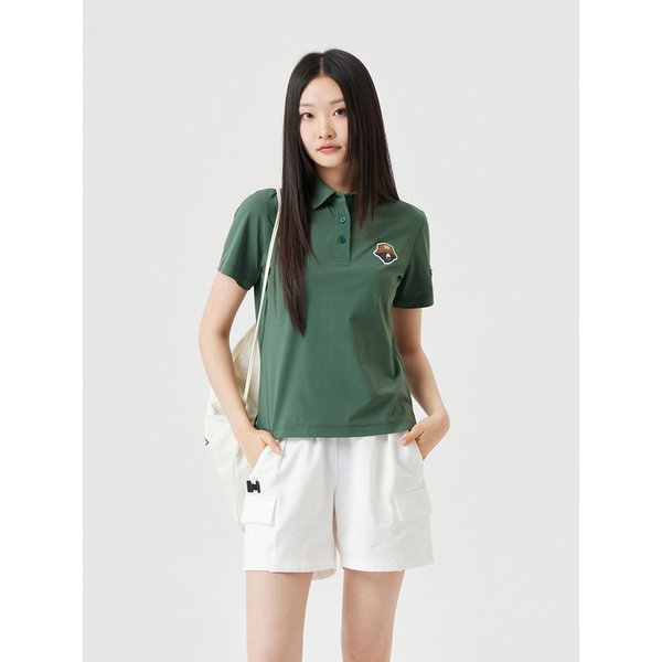 (UNI) Button Down Solid Collar T-shirt G4TAM25471GRX