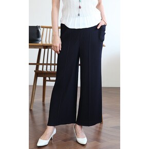 P91940 양포켓 핀턱 주름 통바지 5컬러 60대 엄마옷_P389055234