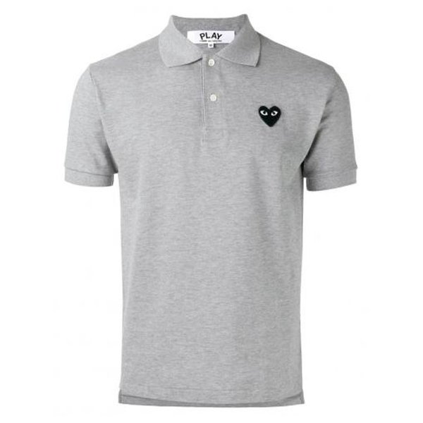 26SS 꼼데가르송 폴로 티셔츠 AX T078 051 1P1T078 GRAY DOM