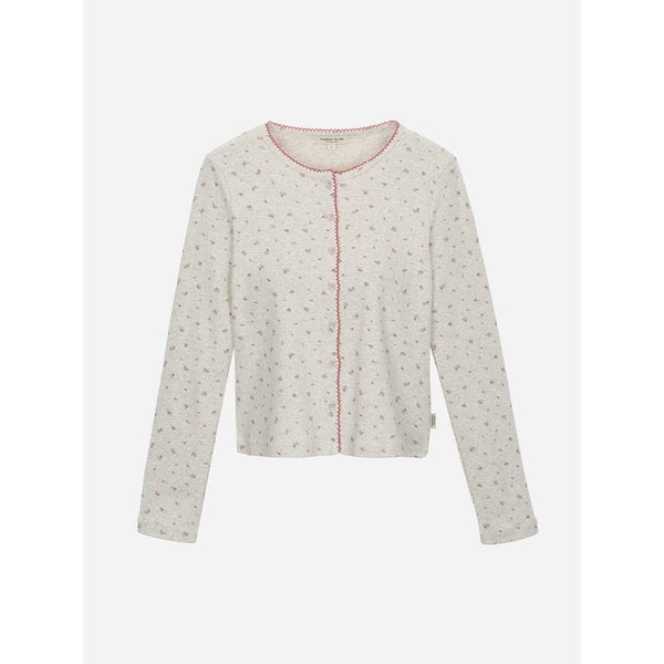 키치 프린트 가디건형 티셔츠_T262MTS136W