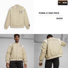 X 원피스 바시티 자켓 남여공용 624675- 90 PUMA X ONE PIECE Jacket