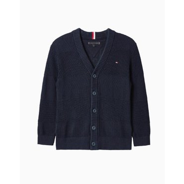 타미힐피거키즈 25년 F/W      T42F6WCD050BT1         립 믹스 가디건