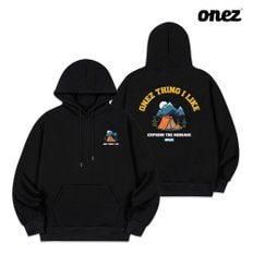 원즈 OZ 기모 후드티 CAMPING (OZ213) 블랙