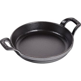  스타우브 후라이팬 Staub 40509552 Round Stackable Dish Gray 6.3 inches 16 cm Enameled Iron