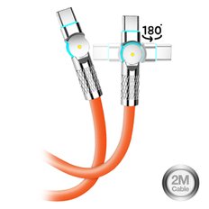 180도회전 PD 60W C to C타입 LED 삼성 아이폰15 고속충전케이블 OCB-CTOC180