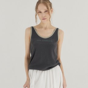 Muted Tone Essential Tank_Charcoal