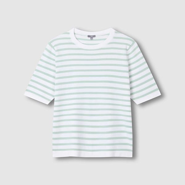 여 강연 반팔 니트 J116202727046