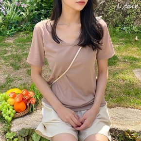 여자 티셔츠 LPO001 여성 브이넥 반팔 기본티 여성패션