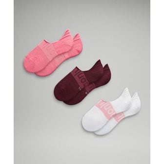 룰루레몬 30% ▼ W 파워 스트라이드 노 쇼 액티브 그립 세트 (3 pcs) - SAKP/WHT/GARN