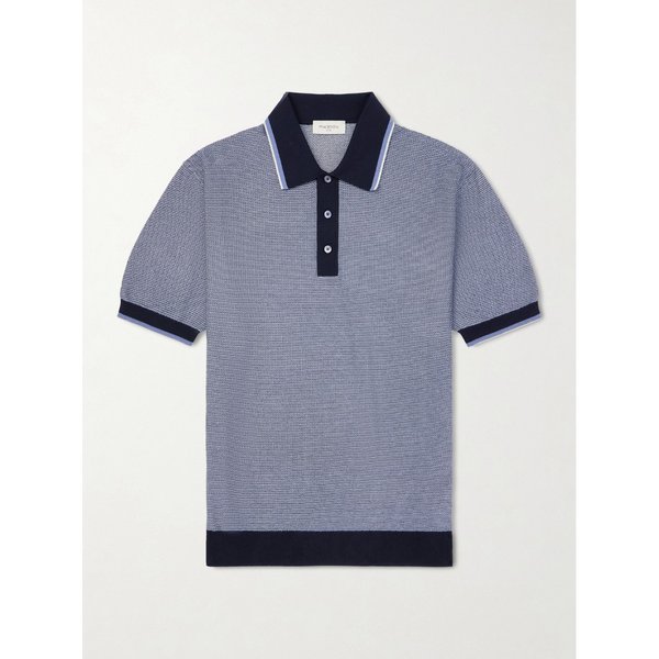 피아첸차 1733 허니콤 니트 코튼 폴로 셔츠 46376663163073504