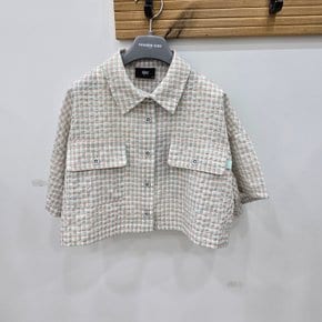 민소매레이어드민트체크셔츠  2421B354_SH