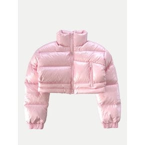 MICRO SHORT SHINING DUCK DOWN PADDING JUMPER PINK