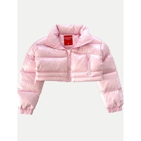 MICRO SHORT SHINING DUCK DOWN PADDING JUMPER PINK