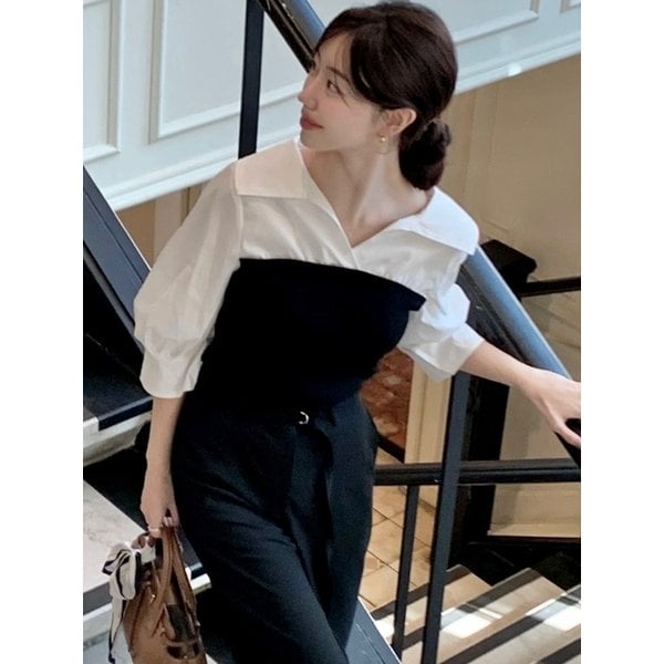 뷔스티에 니트 셔츠 5컬러