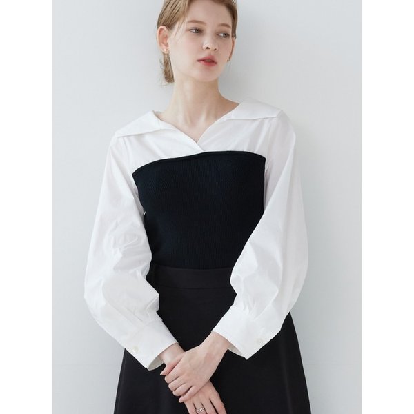 뷔스티에 니트 셔츠 5컬러