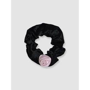 SATIN ROSE SCRUNCHIE - 2 COLOR