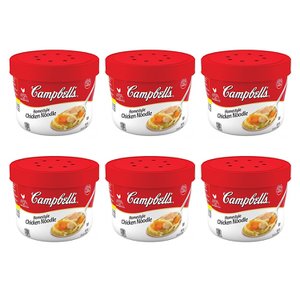  [해외직구] Campbell`s 캠벨 홈스타일 치킨누들 스프 435g 6팩 Homestyle Chicken Noodle Soup, 15.4 Oz Microwavable Bowl