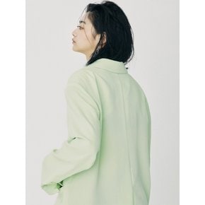 Zigzag Pointed Jacket Lime