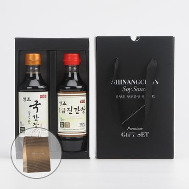 신앙촌 [쇼핑백 증정]  레드블랙 3호 양조간장 선물세트