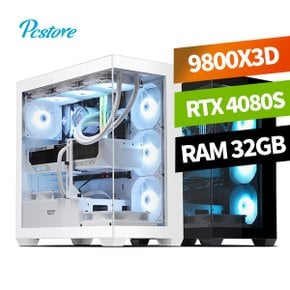 피씨스토어 하이엔드 게이밍PC R7 9800X3D RTX4080SUPER (32GB, M.2 1TB) 조립 게이밍 컴퓨터