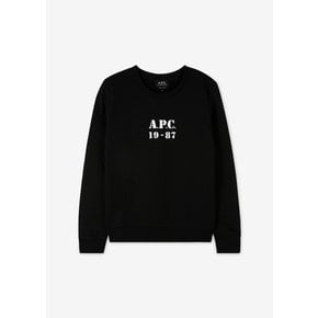 여성 멜리사 로고 블랙 맨투맨 COECQ F27610 LZZ