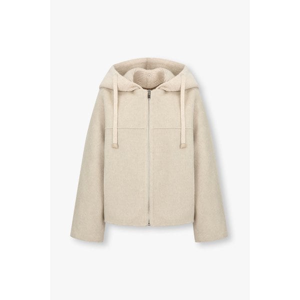 캐시미어 울 블렌드 디태처블 후드 자켓 7126110100104