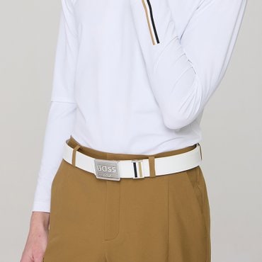 BOSS GOLF 보스골프 더블 B 로고 버클 벨트 MAN WHITE