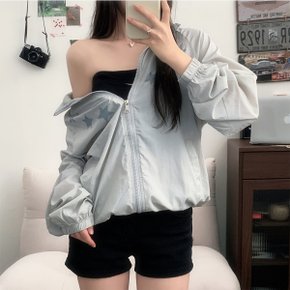 루즈핏 스타 별이 경량 집업