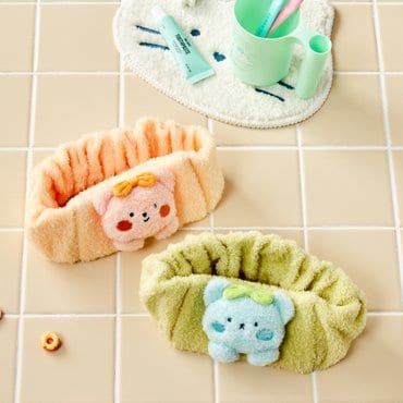 BUTTER(버터) [버터샵] 포슬포슬 곰돌이시럽단 커플 세안밴드 FREE