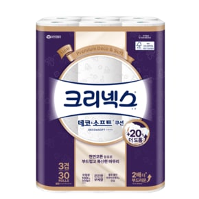 3겹 데코앤소프트 쿠션 30m-30롤