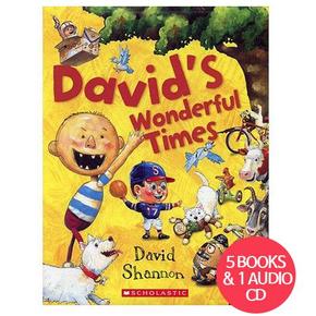 [칼데콧수상작][Caldecott][DAVID SHANNON] Davids Wonderful Times (5 Books+1Audio CD)  ★25%할인★정가:44,400원 -행사가: 33,300원