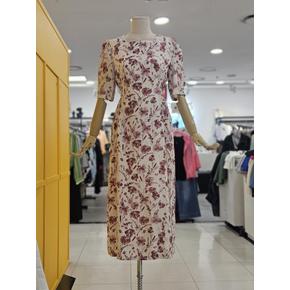 세이브존01 스퀘어넥 물 나염 원피스 L223UOP818 (S51948796)